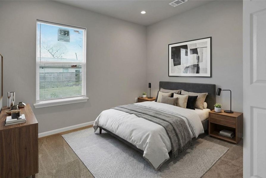 Furnished interior view inside a new home in , Houston (Image 9).