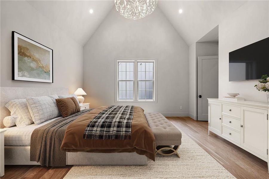 Furnished interior view inside a new home in , Newnan (Image 13).