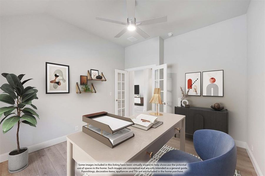 Furnished interior view inside a new home in The Lakes at Parks of Aledo, Aledo (Image 9).