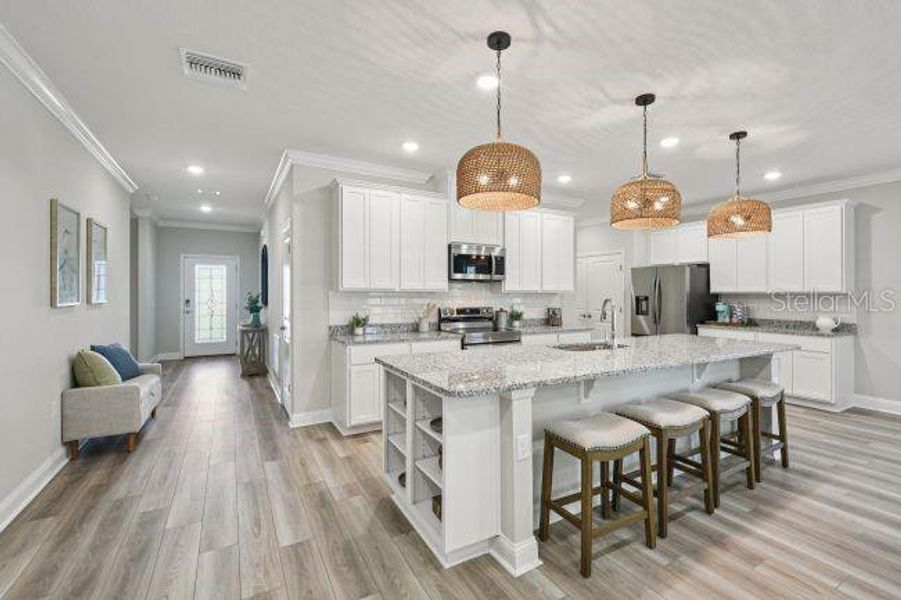 Furnished interior view inside a new home in Palm Coast, Palm Coast (Image 6). Furnished interior view inside a new home in Palm Coast, Palm Coast (Image 6).