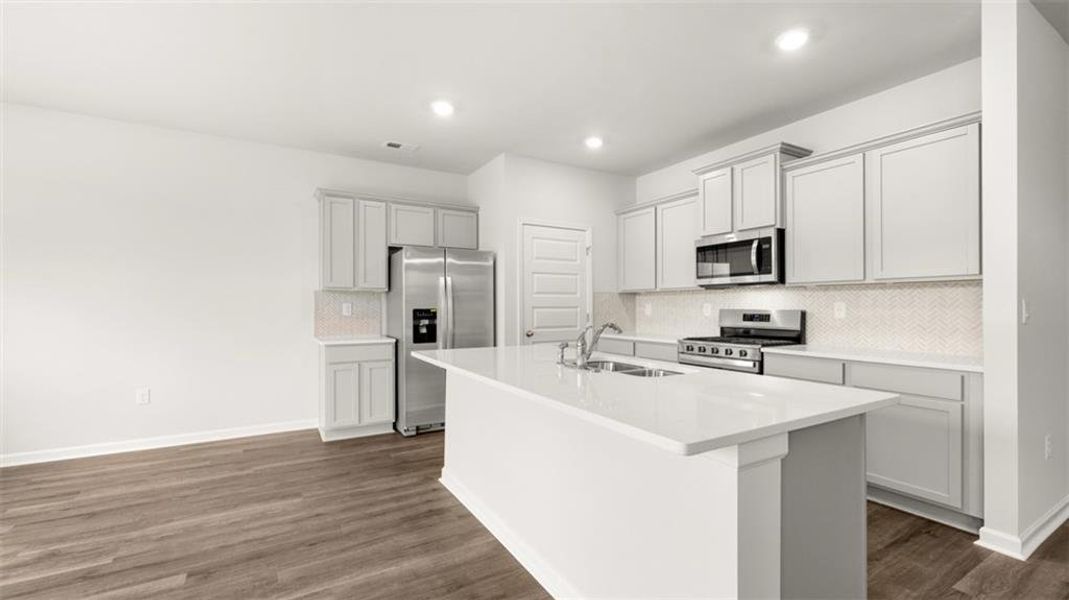 Furnished interior view inside a new home in Preserve at Dove Creek, Statham (Image 11).