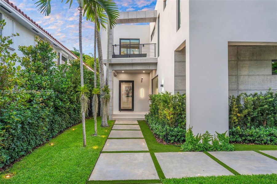 Exterior details and patio area of a home in , Miami (Image 19). Exterior details and patio area of a home in , Miami (Image 19).