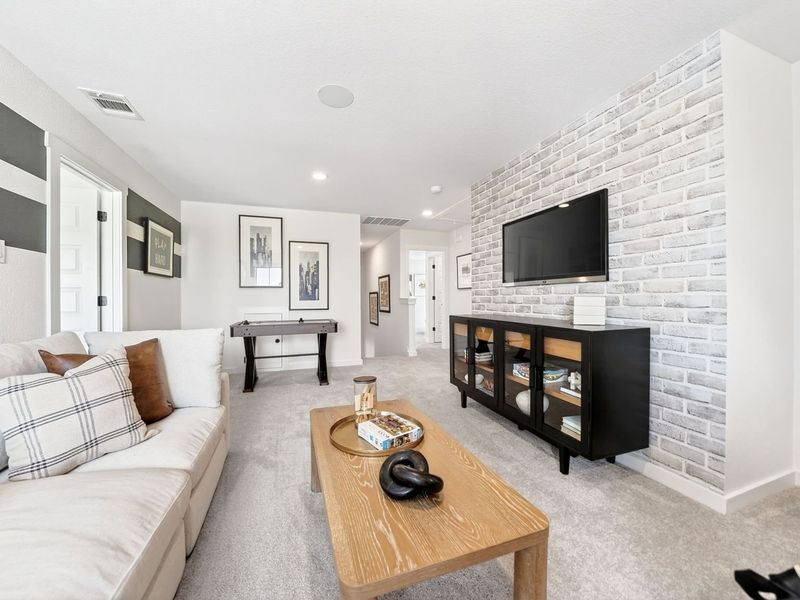 Furnished interior view inside a new home in Parks at Foster Crossing, Anna (Image 38).