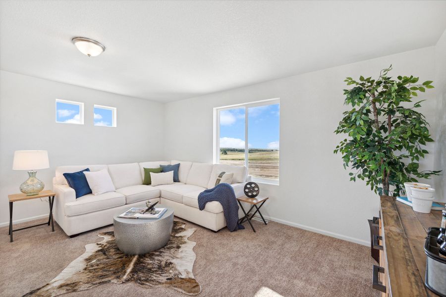 Furnished interior view inside a new home in Banning Lewis Ranch - New Homes Colorado Springs, Colorado Springs (Image 22).