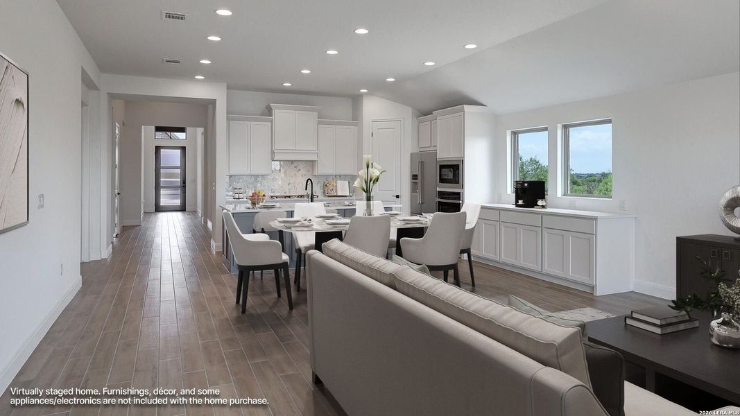 Furnished interior view inside a new home in VIDA, San Antonio (Image 8).