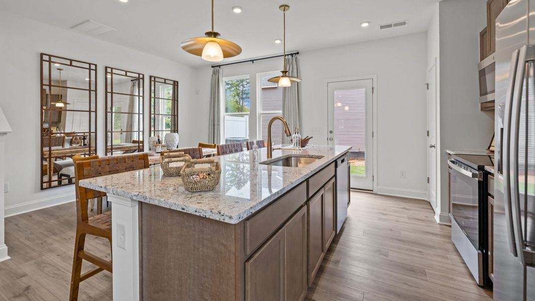 The Litchfield Plan by DBR Homes at Bell Glen in Charlotte, NC- Kitchen