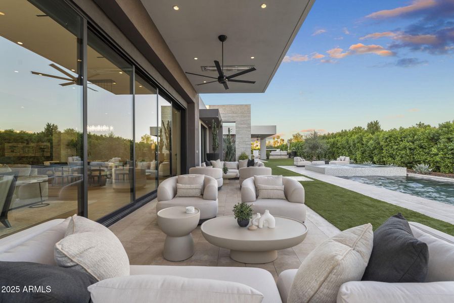 Great views from covered patio