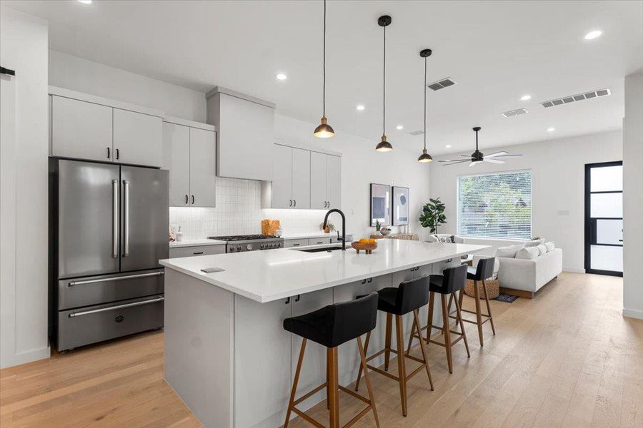 Furnished interior view inside a new home in , Austin (Image 9). Furnished interior view inside a new home in , Austin (Image 9).