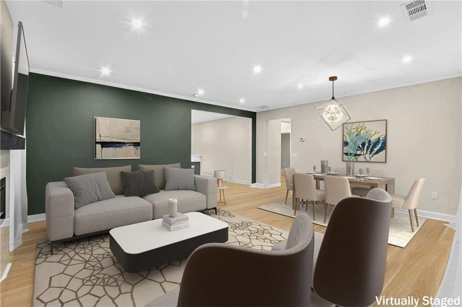 Furnished interior view inside a new home in , East Point (Image 8).