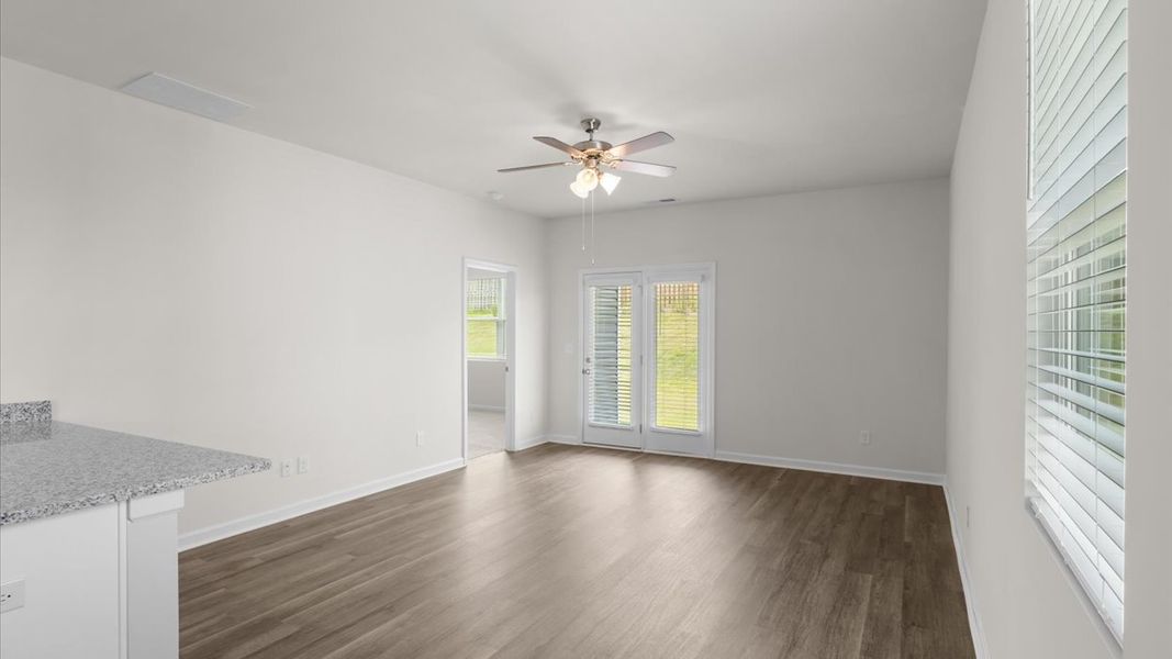 Spacious, unfurnished interior of a new home in Captain's Corner, Grovetown (Image 13). Spacious, unfurnished interior of a new home in Captain's Corner, Grovetown (Image 13).