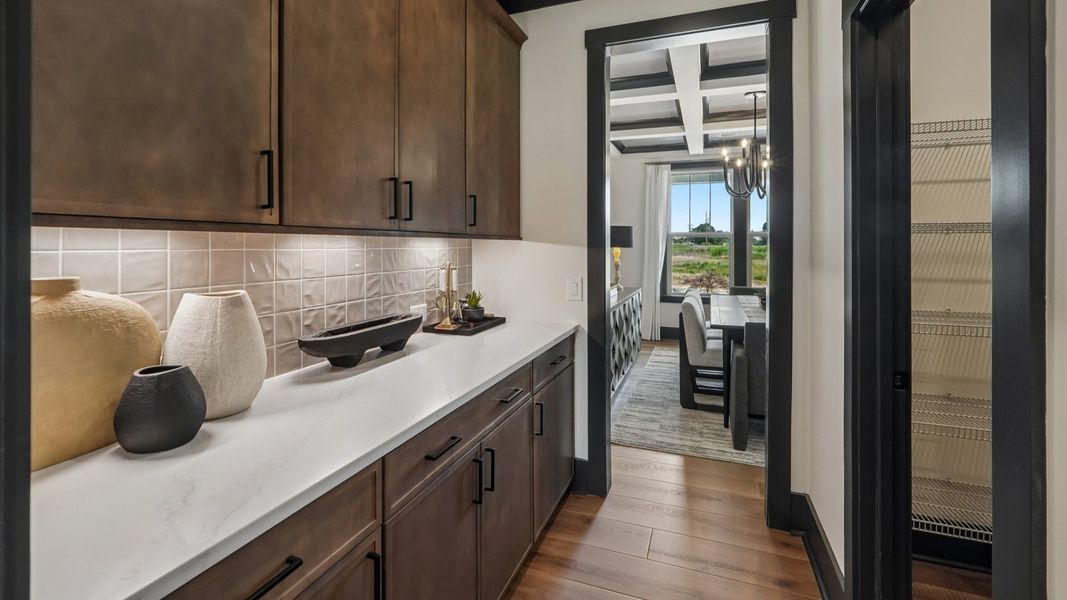 The Norris Plan by DRB homes in McBride Indian Trail, NC - Butler Pantry