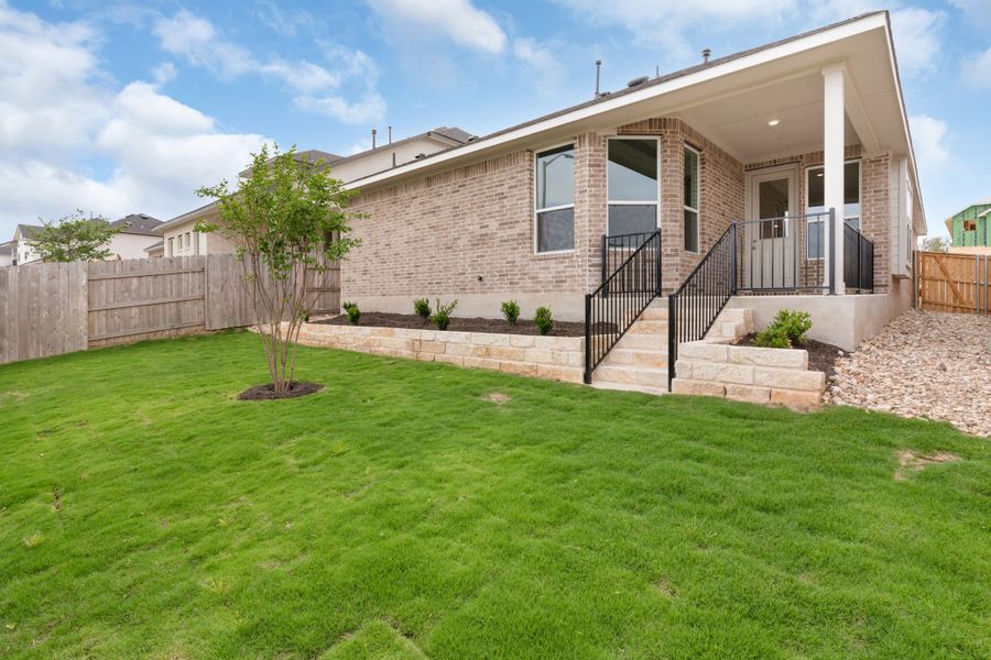Representative exterior details of a home built from the Annie by Chesmar Homes in Nolina, Georgetown (Image 3).