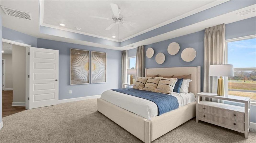 Furnished interior view inside a new home in Evergreen Crossing, Locust Grove (Image 19). Furnished interior view inside a new home in Evergreen Crossing, Locust Grove (Image 19).