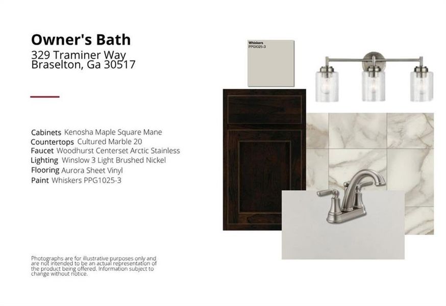 Sample of building materials used in homes in Crossvine Estates, Braselton (Image 2). Sample of building materials used in homes in Crossvine Estates, Braselton (Image 2).