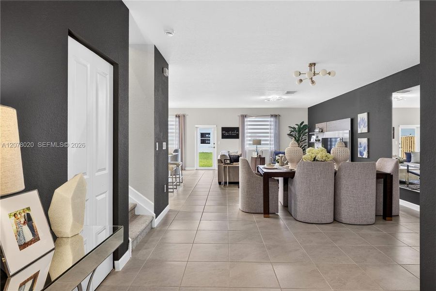 Furnished interior view inside a new home in Acacia Groves, Miami (Image 6).
