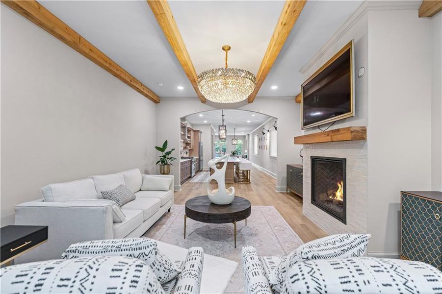 Furnished interior view inside a new home in , Atlanta (Image 33).