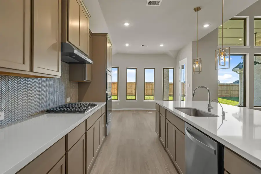 Furnished interior view inside a new home in The Meadows at Imperial Oaks 60', Conroe (Image 9).