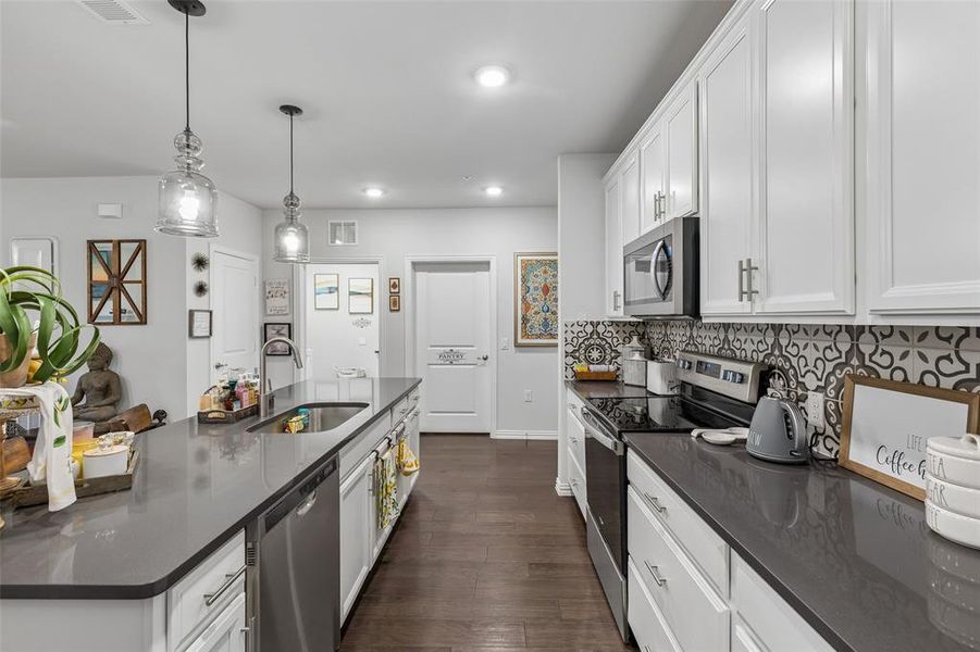 Furnished interior view inside a new home in Gatherings® at Twin Creeks, Allen (Image 25).