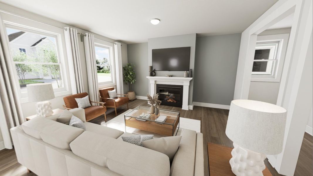 Furnished interior view inside a new home in Ponder, Wendell (Image 3).