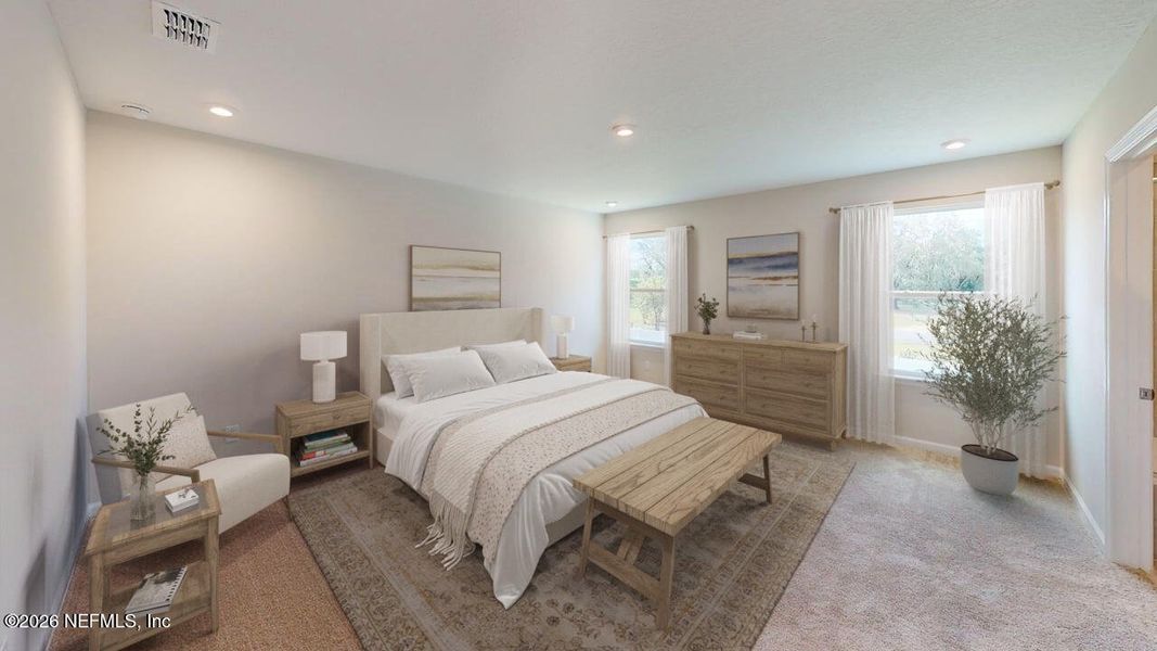 Furnished interior view inside a new home in Sandridge Hills, Green Cove Springs (Image 9).