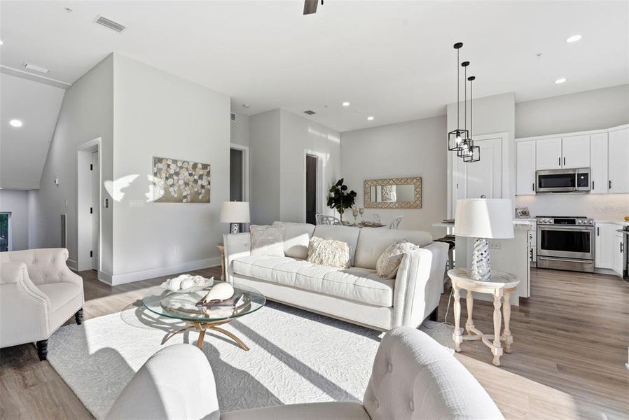 Furnished interior view inside a new home in , Treasure Island (Image 16). Furnished interior view inside a new home in , Treasure Island (Image 16).