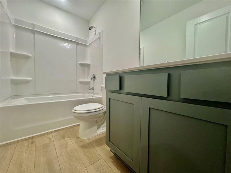 Furnished interior view inside a new home in Eastlyn Crossing, Flowery Branch (Image 9). Furnished interior view inside a new home in Eastlyn Crossing, Flowery Branch (Image 9).