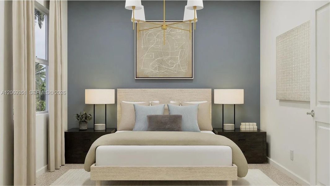 Furnished interior view inside a new home in Coral Landings, Miami (Image 11). Furnished interior view inside a new home in Coral Landings, Miami (Image 11).