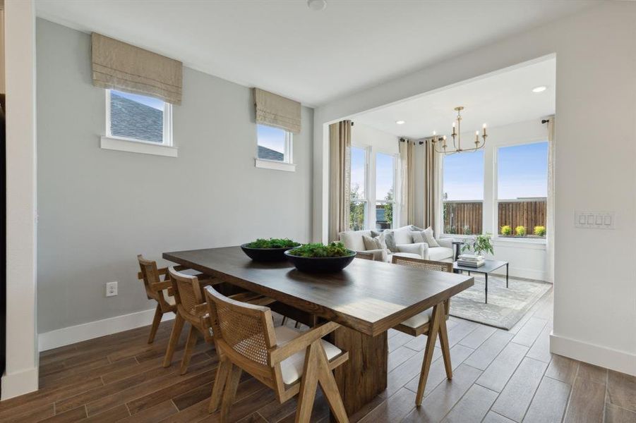 *Model Representation - Dining nook off kitchen