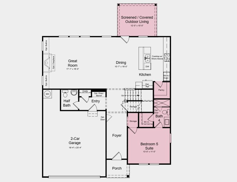 2D floor plan layout of this home in Nichols Farm, Dacula, GA (Image 7). 2D floor plan layout of this home in Nichols Farm, Dacula, GA (Image 7).