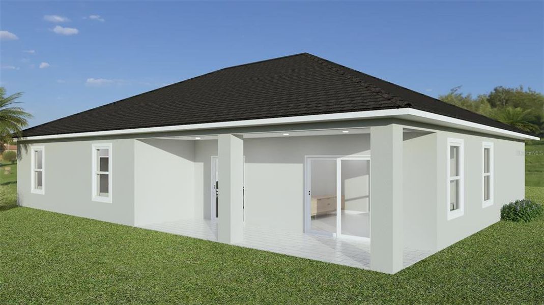 Exterior details and patio area of a home in , Sebring (Image 3).