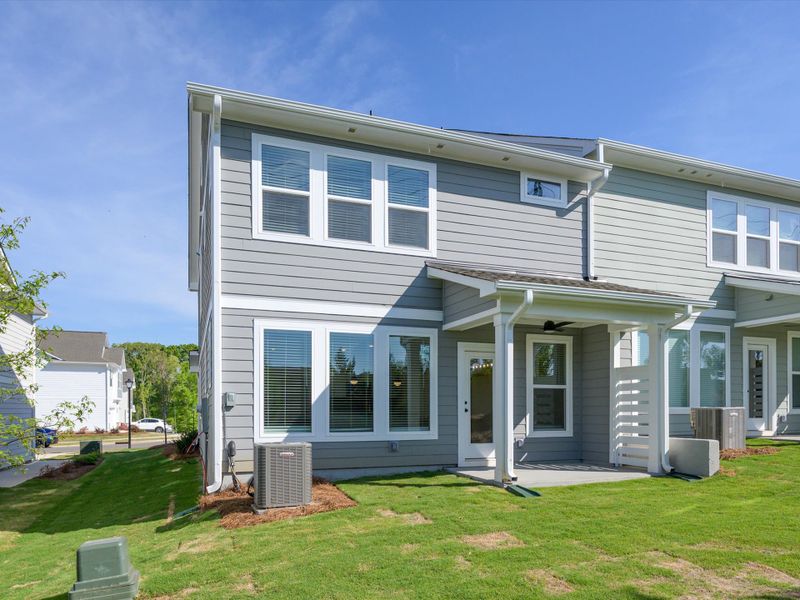 Exterior details and patio area of a home in Westview Towns, Waxhaw (Image 4).