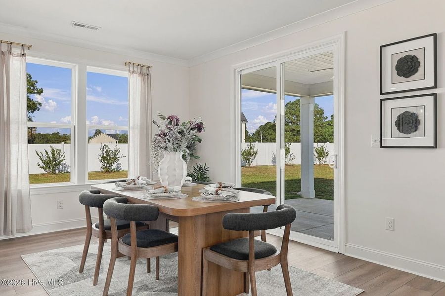 Furnished interior view inside a new home in Dixon Grove, Grimesland (Image 18).