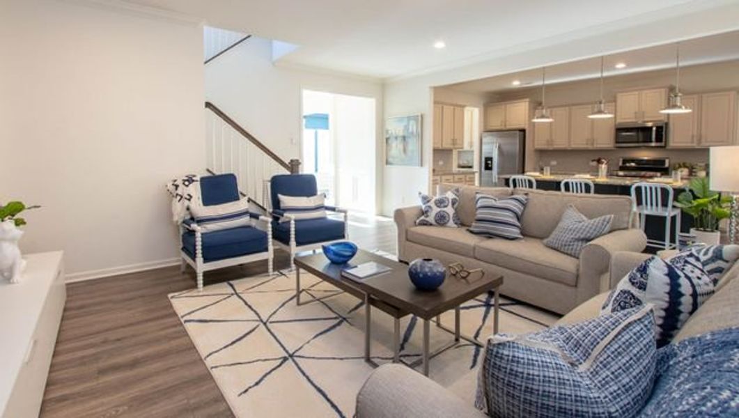 Representative furnished interior of a home built from the Bedford by True Homes in Huntington Hills, Lincolnton (Image 16).
