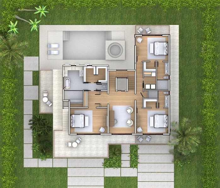 2D floor plan layout of this home in , Longboat Key, FL (Image 6). 2D floor plan layout of this home in , Longboat Key, FL (Image 6).