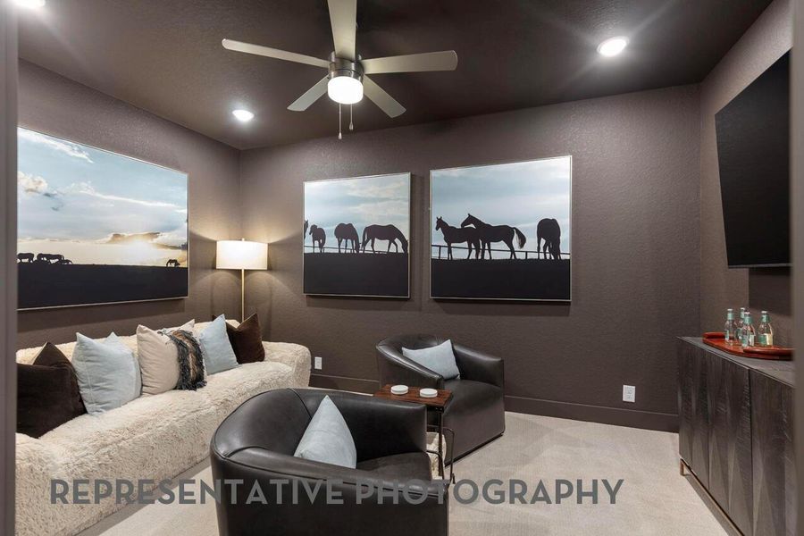 Furnished interior view inside a new home in Evergreen, Conroe (Image 39).