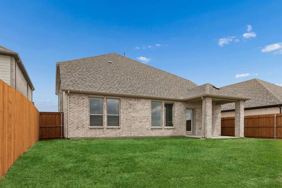 Patio in the Winters home plan by Trophy Signature Homes – REPRESENTATIVE PHOTO Patio in the Winters home plan by Trophy Signature Homes – REPRESENTATIVE PHOTO