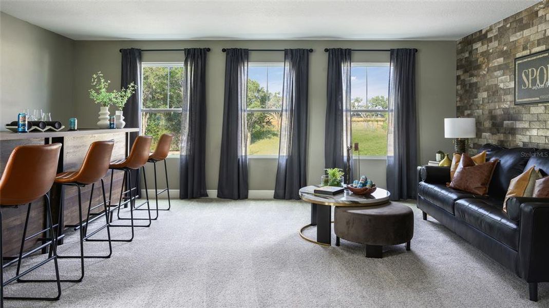 Furnished interior view inside a new home in Pasadena Woods, Dade City (Image 28).