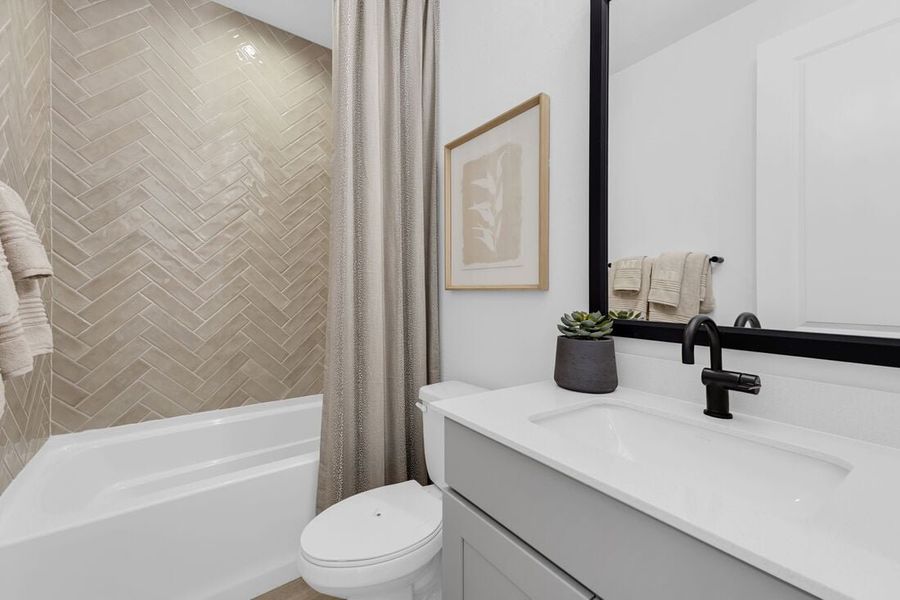 Representative furnished interior of a home built from the Compass by Taylor Morrison in Combs Ranch Journey Collection, San Tan Valley (Image 12).