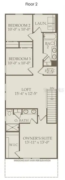 2D floor plan layout of this home in Silverleaf Oaks, Winter Garden, FL (Image 3). 2D floor plan layout of this home in Silverleaf Oaks, Winter Garden, FL (Image 3).