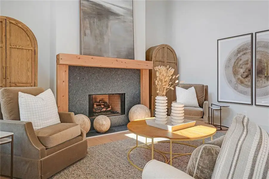 Furnished interior view inside a new home in Steeplechase, Hoschton (Image 5).