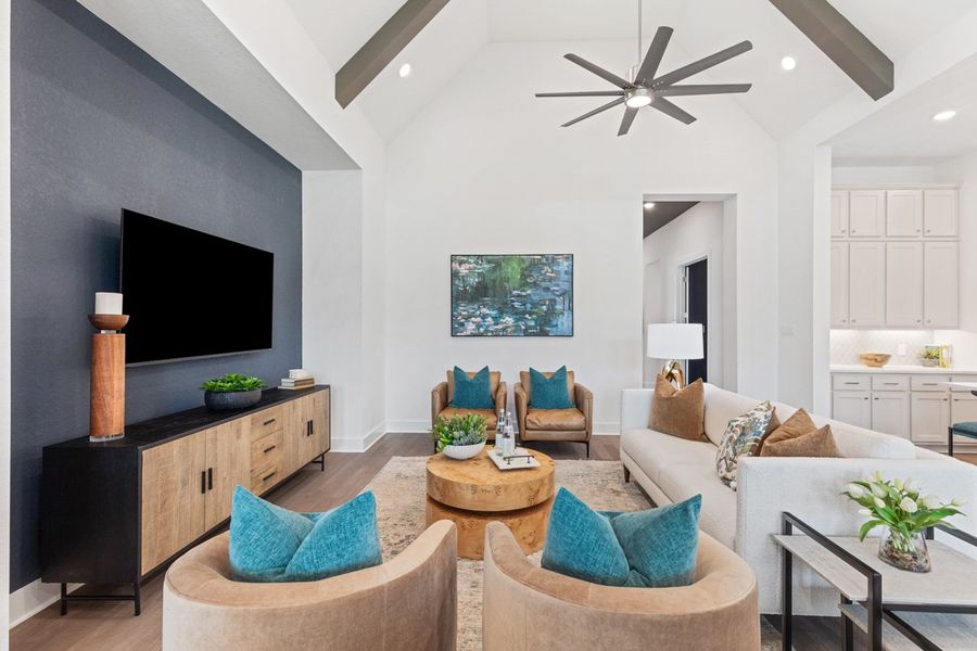 Representative Family Room/Kitchen - some options shown Representative Family Room/Kitchen - some options shown