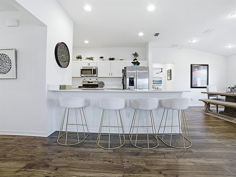 Furnished interior view inside a new home in , The Villages (Image 19).