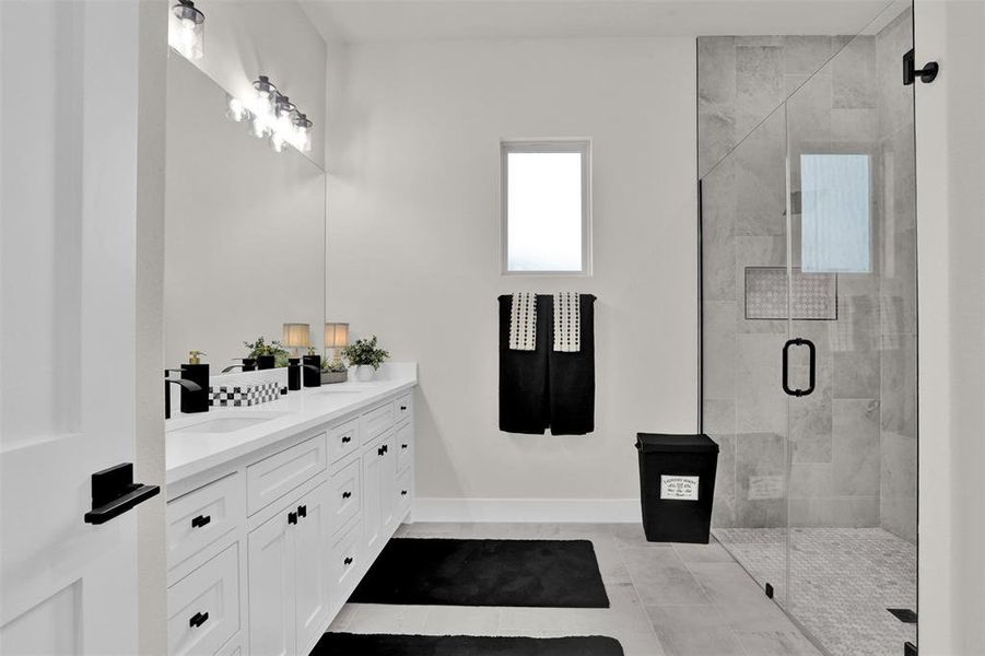 Furnished interior view inside a new home in , Celeste (Image 36).