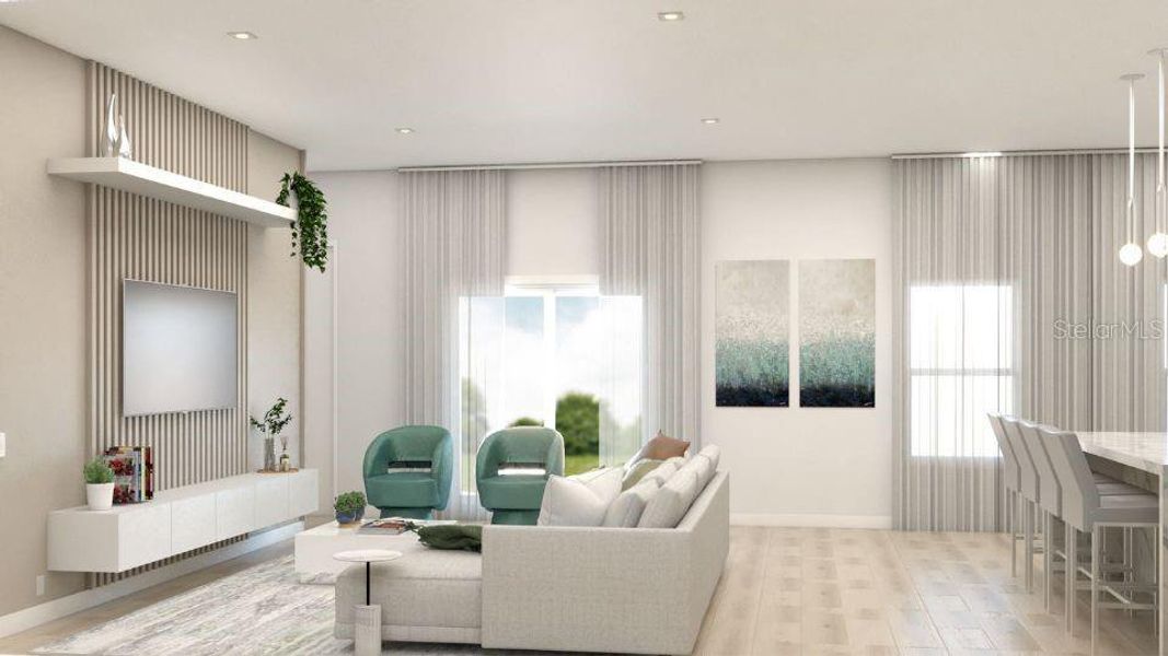 Furnished interior view inside a new home in , North Port (Image 18). Furnished interior view inside a new home in , North Port (Image 18).