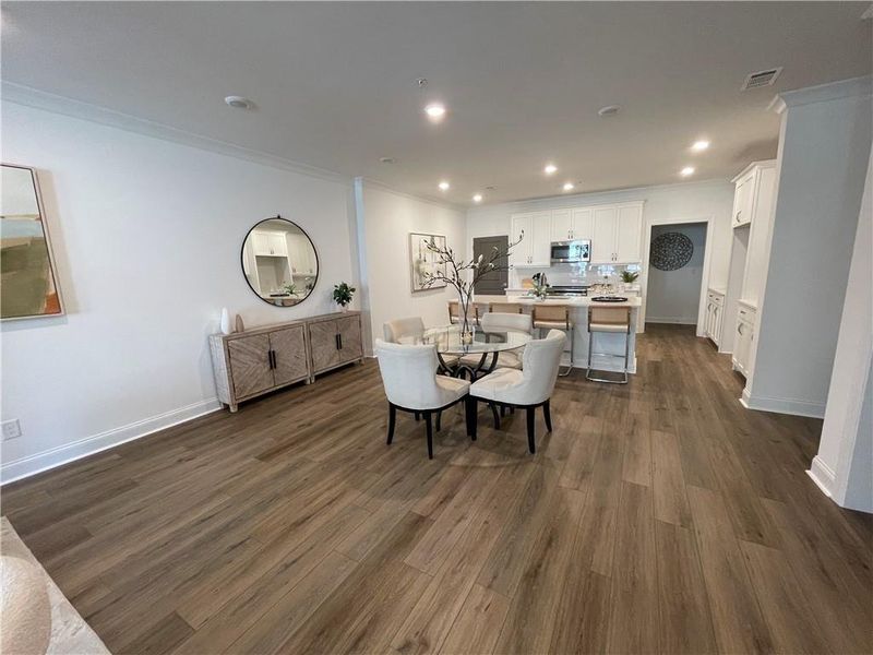 Furnished interior view inside a new home in Waterside Condos, Peachtree Corners (Image 7).