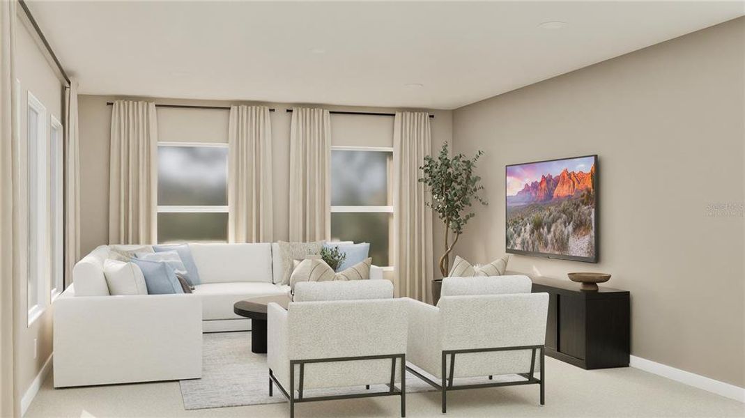 Furnished interior view inside a new home in , Clermont (Image 24).