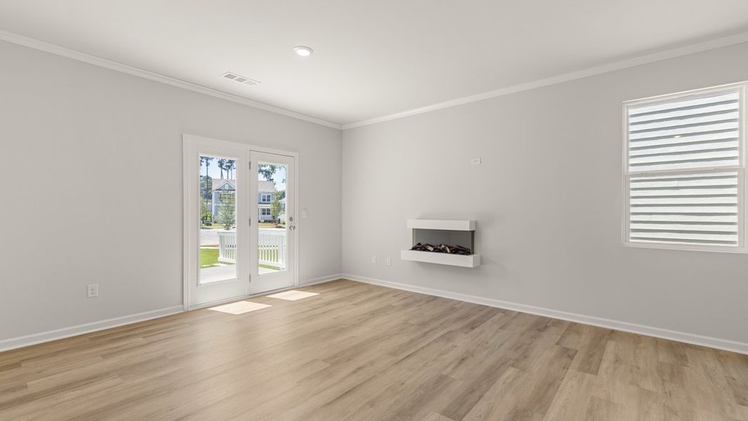 Representative unfurnished interior of a home built from the Robie by D.R. Horton in Braselton Village, Braselton (Image 13). Representative unfurnished interior of a home built from the Robie by D.R. Horton in Braselton Village, Braselton (Image 13).