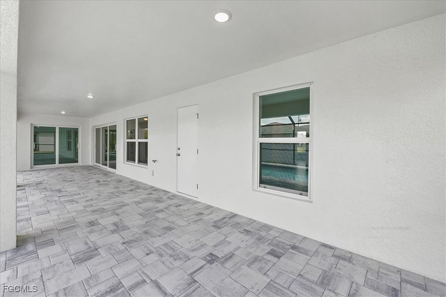 Exterior details and patio area of a home in Cape Coral, Cape Coral (Image 25).