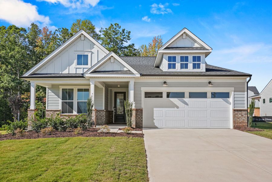 Front exterior of a new home in Kinsdale, Lancaster, SC, highlighting curb appeal (Image 30).