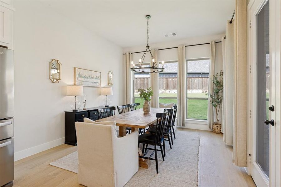 Furnished interior view inside a new home in Reunion, Rhome (Image 8).
